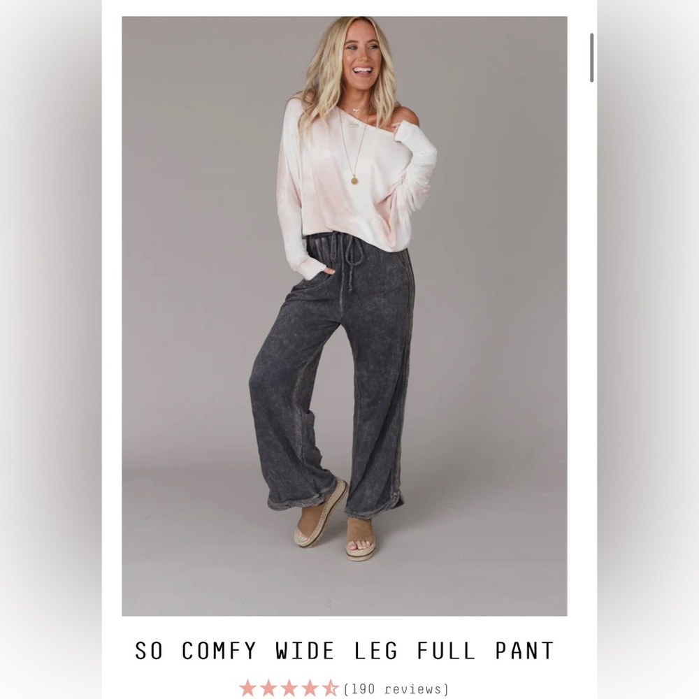 So Comfy Wide Leg Full Pant